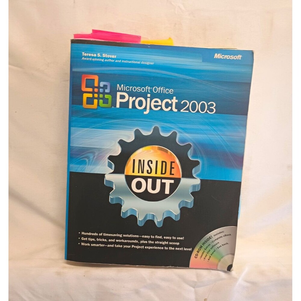 Microsoft Press Inside Out Microsoft Project 2003 by Teresa S. Stover PB + CD